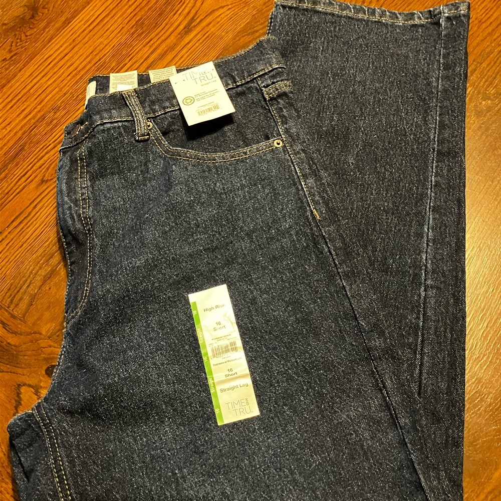 Time and Tru  Dark Indigo Relaxed Fit Jeans